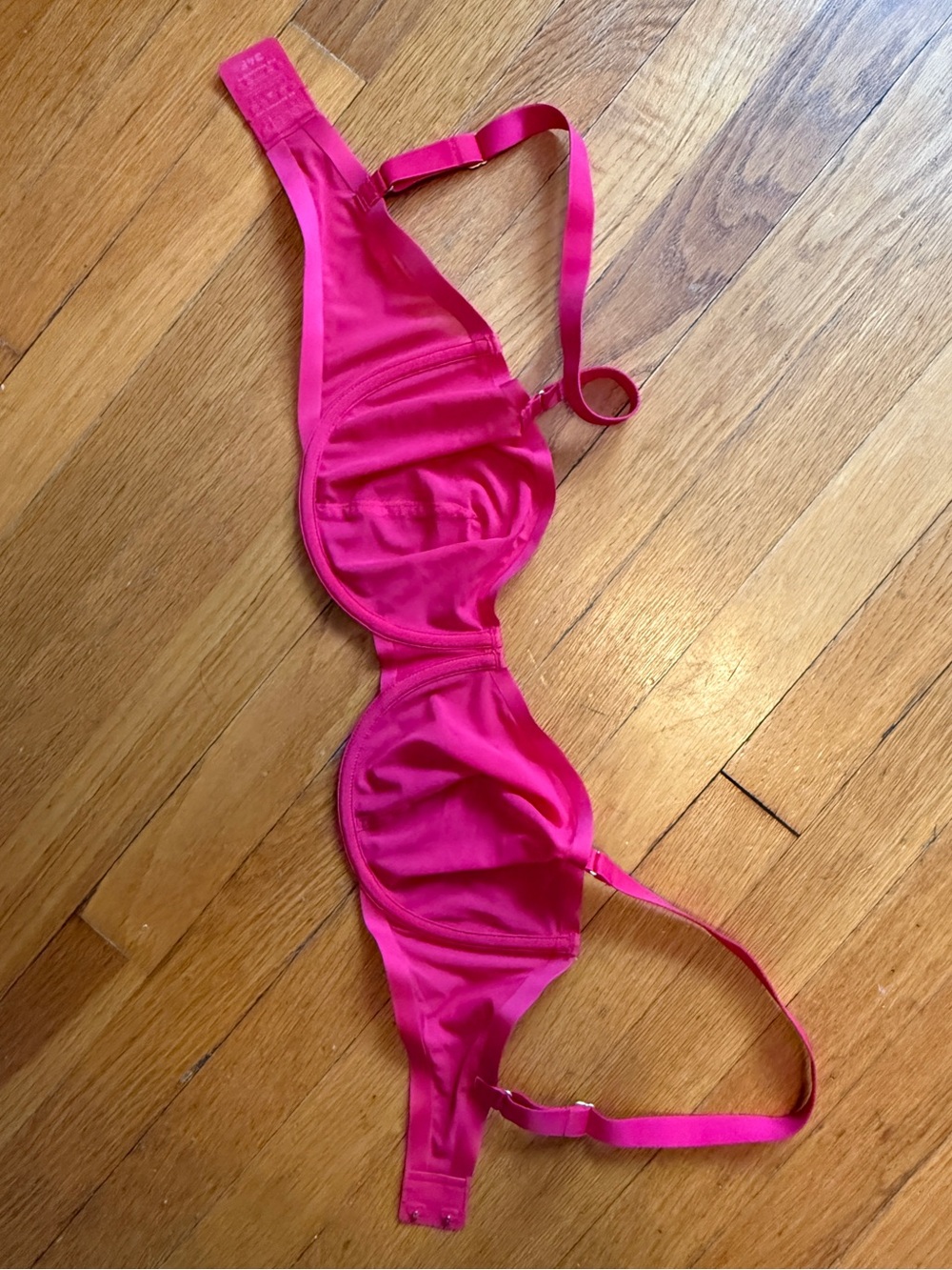 CUUP Sheer Underwire Bra in Raspberry - Picture 11 of 12